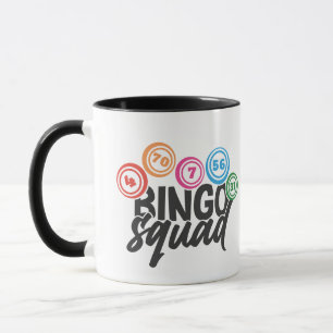 Grappige Bingo squad woordkunst Mok