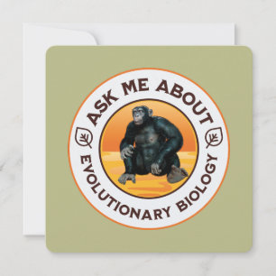 Grappige Biologie Leraren Evolutie Humor Geschenk Feestdagenkaart