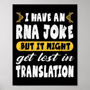 Grappige Biologie rna Grap Verloren Vertaling' - M Poster