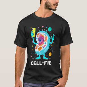 Grappige Biologie Schattige Wetenschap Cel-Fie Sel T-shirt