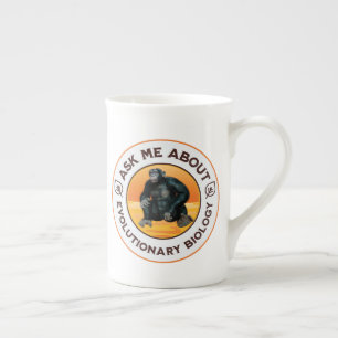 Grappige biologieleraar evolutie humor cadeau porselein kop