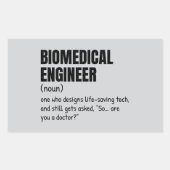 Grappige Biomed Definition Sticker (Voorkant)