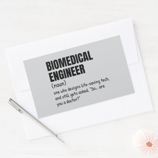 Grappige Biomed Definition Sticker (Envelop)