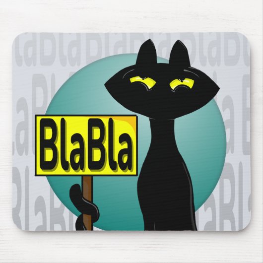 Grappige BlaBla-muisplaat van Bad Boogie Muismat (Voorkant)