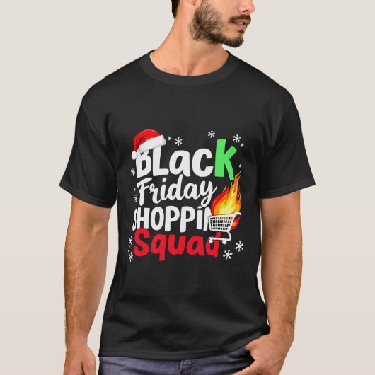 Grappige Black Friday-winkelploeg T-shirt (Voorkant)
