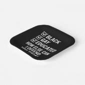 Grappige Black Gay Pride Steun LGBTQ Rechten Papieren Bordje (Gebogen)