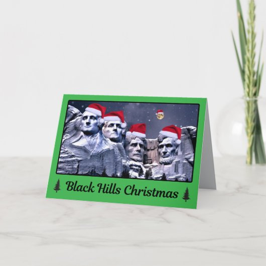 Grappige Black Hills Kerstmis Kaart (Voorkant)