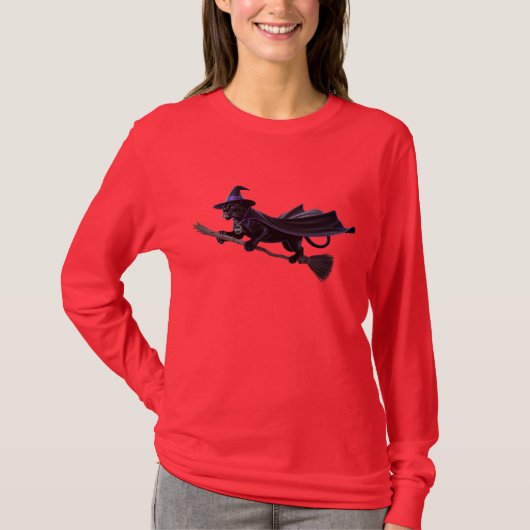 Grappige Black Panther Halloween T-shirt (Voorkant)