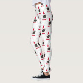 Grappige Black Pug Santa Hat Kerstmis Leggings