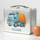 Grappige Blauwe Gele Kiptruck (In situ)
