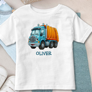 Grappige Blauwe Gele Kiptruck Kinder Shirts