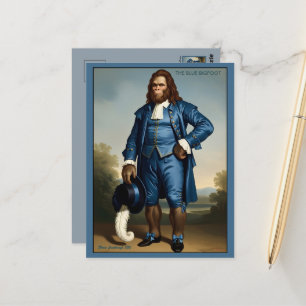 Grappige Blauwe Jongen Parodie Briefkaart