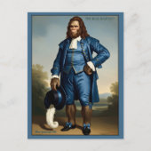 Grappige Blauwe Jongen Parodie Briefkaart (Voorkant)