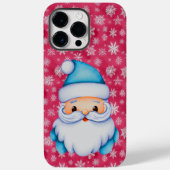 Grappige Blauwe Kerstman Case-Mate iPhone Case (Achterkant)