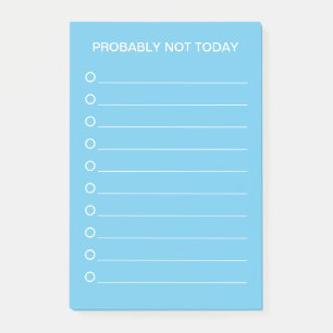 Grappige Blauwe Lijst Maker Post-it® Notes