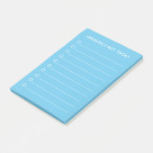 Grappige blauwe lijstmaker post-it® notes (Schuin)