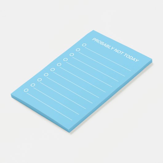 Grappige blauwe lijstmaker post-it® notes (Schuin)