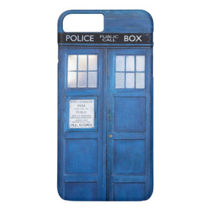 Grappige Blauwe Telefooncabine Call Box Case-Mate iPhone Case