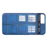 Grappige Blauwe Telefooncabine Call Box Case-Mate iPhone Case (Achterkant (Horizontaal))