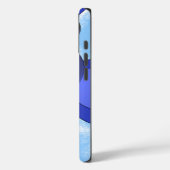 Grappige Blauwe Vogels Cartoon Case-Mate iPhone Case (Achterkant / Links)