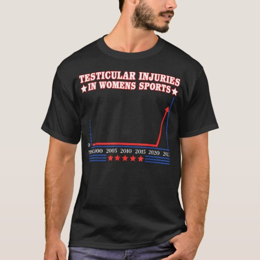 Grappige blessures aan de testikels in de sport t-shirt (Voorkant)
