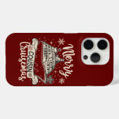 Grappige blije neef Cruisemas Kerst Bootreis beman Case-Mate iPhone Case (Achterkant (horizontaal))