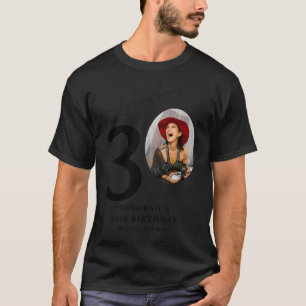 Grappige blik wie is 30 stijlvolle 30e verjaardag t-shirt