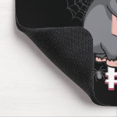 Grappige blinde muis #1 Halloween spookgroep famil Muismat (Hoek)