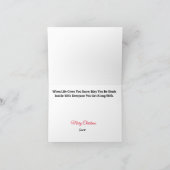 Grappige Blizzard Voorspelling Kerstkaart Kaart (Binnen)