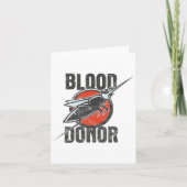 Grappige bloeddonor kaart (Voorkant)