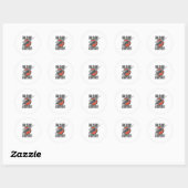 Grappige Bloeddonor Ronde Sticker (Vel)