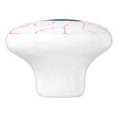 Grappige bloeddoorlopen oogbol Halloween keramisch Keramische Knop (Zijkant)