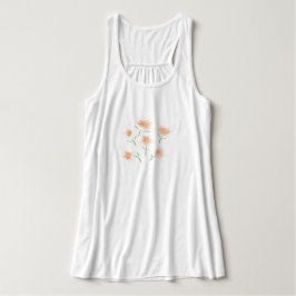 grappige bloemen deze zomer tanktop