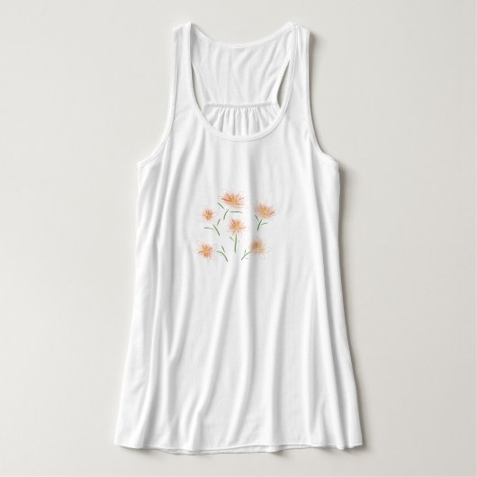 grappige bloemen deze zomer tanktop (Design voorkant)