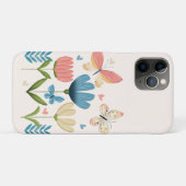 Grappige bloemen en vlinders Case-Mate iPhone case (Achterkant (horizontaal))
