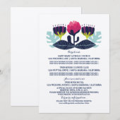 Grappige bloemengegevenskaart kaart (Voorkant / Achterkant)