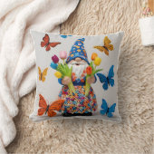 Grappige Bloemengnoom: Moederdag Boeket Kussen (Deken)