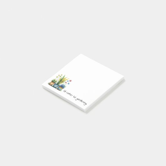Grappige Bloempotten Ik Had Liever Getuinierd Post-it® Notes (Schuin)