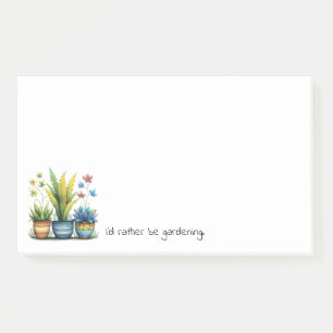 Grappige Bloempotten Ik Had Liever Tuiniert Post-it® Notes