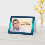 Grappige bloggers kaart (Gele Bloem)