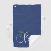 Grappige Blue Green Golf grap Golfhanddoek (Insitu)
