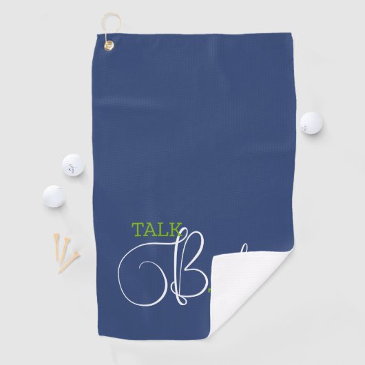 Grappige Blue Green Golf grap Golfhanddoek (Insitu)