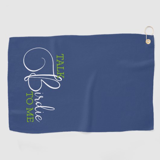 Grappige Blue Green Golf grap Golfhanddoek (Horizontaal)