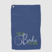 Grappige Blue Green Golf grap Golfhanddoek (Voorkant)