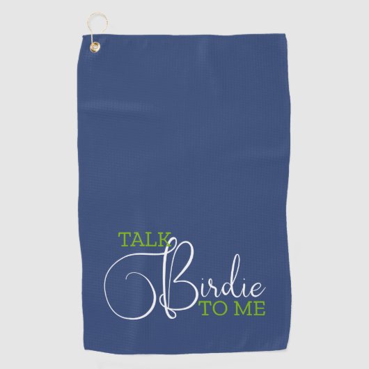 Grappige Blue Green Golf grap Golfhanddoek (Voorkant)