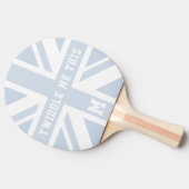 Grappige Blue Union Jack vlag Ping Pong Paddle Tafeltennisbatje (Zijkant)