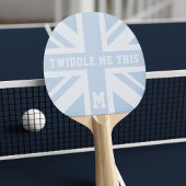 Grappige Blue Union Jack vlag Ping Pong Paddle Tafeltennisbatje