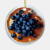 Grappige Blueberry Pannenkoeken Pun Christmas Keramisch Ornament (Voorkant)