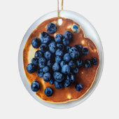 Grappige Blueberry Pannenkoeken Pun Christmas Keramisch Ornament (Links)