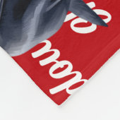 Grappige Bluenose Pitbull Hond Naam Patroon Kerstm Fleece Deken (Hoek)